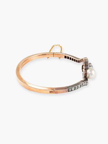 Bracelet Bracelet Or et Perle fine époque Romantique 58 Facettes