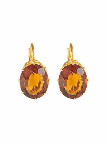 Boucles d'oreilles Boucles d'oreilles Or jaune Citrines 58 Facettes