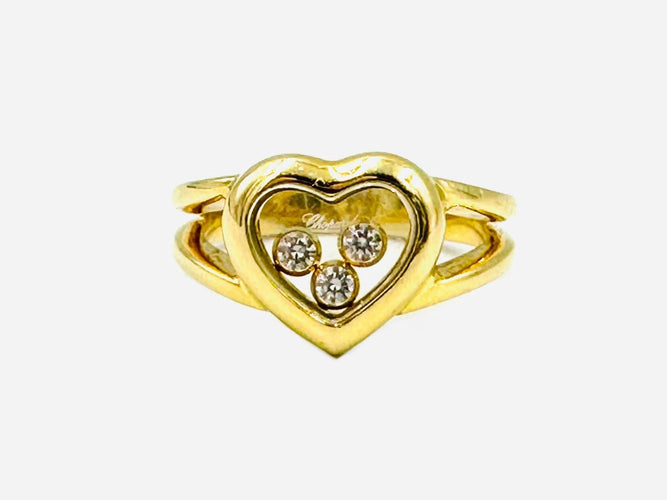 Bague CHOPARD. Bague Happy Diamonds or jaune et diamants 58 Facettes
