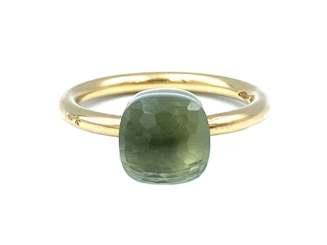 Bague POMELLATO. Bague Nudo petit modèle or rose et prasiolite 58 Facettes
