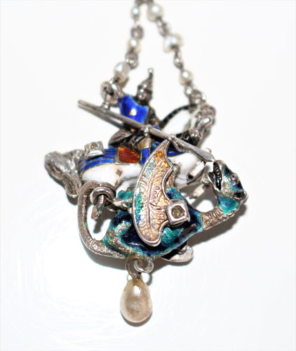 Pendentif Pendentif en argent émaillé 58 Facettes 508