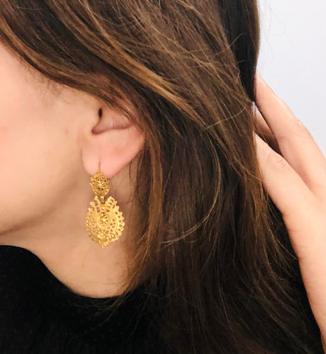 Boucles d'oreilles Dormeuses en Or jaune 58 Facettes