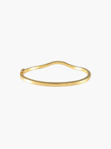 Bracelet BRACELET JONC TORSADE OR JAUNE ET DIAMANTS 58 Facettes