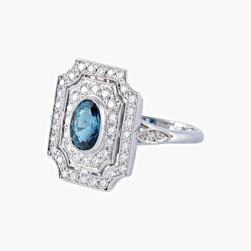 Bague 51 Bague Saphir et Diamants 58 Facettes