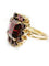 Bague Bague or jaune et grenats 58 Facettes