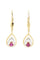 Boucles d'oreilles Boucles d'oreilles pendantes rubis et diamants 58 Facettes 042601