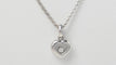 Collier 37cm Chopard - Collier Happy Diamonds cœur en or blanc et diamant 58 Facettes 32410