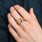 Bague Bague Rétro 1940 or jaune et diamant 58 Facettes 462