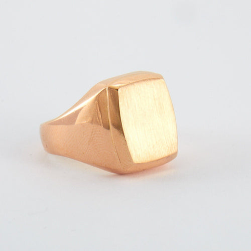 Bague 62 Chevalière Or Rose 58 Facettes