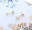 Boucles d'oreilles Boucles d'oreilles puces Aigue-marine 58 Facettes AA 1528