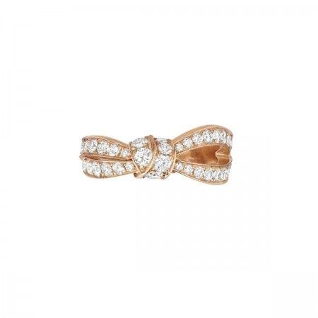 Bague 55 CHAUMET - Bague "Liens" Or rose Diamants 58 Facettes 083056-055