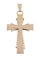 Pendentif CROIX ANCIENNE OR JAUNE 58 Facettes 081821