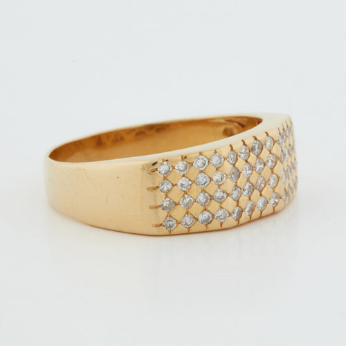 Bague 57 Bague Or jaune Diamants 58 Facettes REF 11022/16