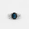Bague 49 Bague Saphir épaulé Diamants 58 Facettes