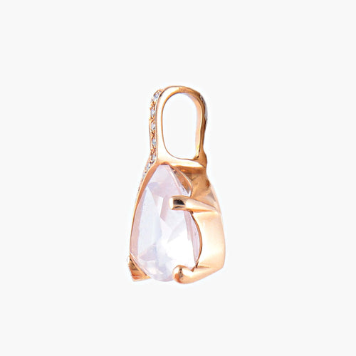 Pendentif Pendentif Quartz rose 58 Facettes