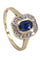 Bague 51 Bague Margueritte Or jaune Saphir Diamants 58 Facettes 080901