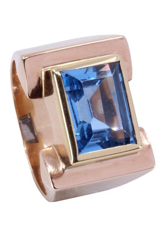 Bague BAGUE TANK TOPAZE 58 Facettes 071191