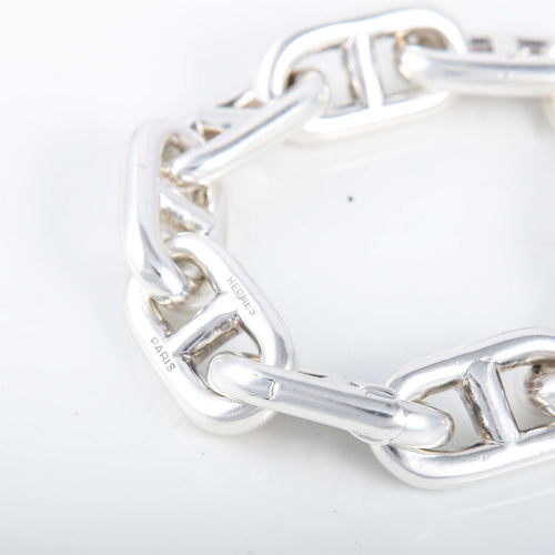 Bracelet Bracelet gourmette Hermès chaîne d'ancre 58 Facettes 8400