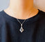 Collier Pendentif diamants et chaine époque Art Déco 58 Facettes
