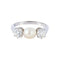 Bague 58 Bague Perle et Diamants 58 Facettes
