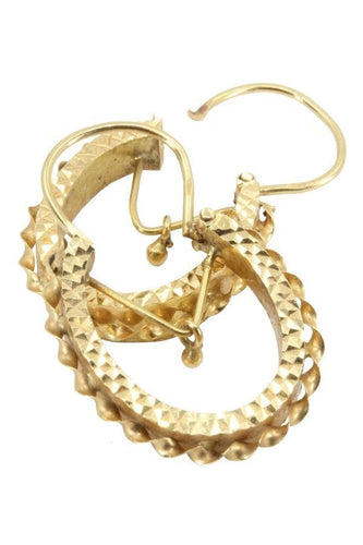 Boucles d'oreilles CREOLES ANCIENNES 58 Facettes 040581