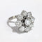 Bague 53 Bague or blanc marguerite diamants 58 Facettes 1-881/1