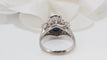 Bague Bague or blanc, saphir ovale et diamants brillants et trapèzes 58 Facettes 31010