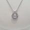 Collier Collier poire en Or blanc & diamants 58 Facettes