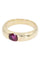 Bague 57 BAGUE MODERNE JONC RUBIS 58 Facettes 058921