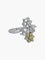 Bague Bague Toi & Moi fleurs diamants blancs et jaunes 58 Facettes