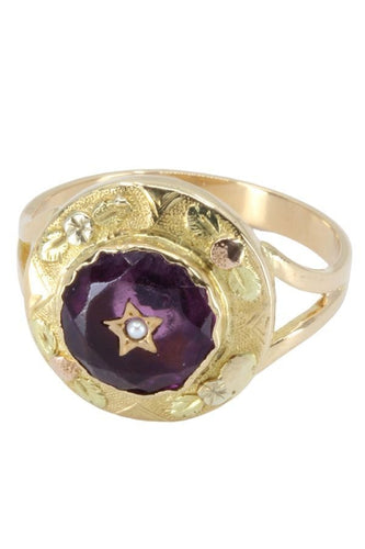 Bague 54 BAGUE AMÉTHYSTE NAPOLÉON III 58 Facettes 054341