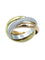 Bague 56 CARTIER. Alliance Trinity Classique 3 ors et diamants 58 Facettes