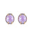 Boucles d'oreilles Boucles d Oreille 2 Ors Améthystes Rose de France 58 Facettes