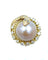 Bague Bague en or jaune, perle mabé et diamants 58 Facettes