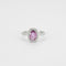 Bague 53.5 Bague Saphir rose et Diamants 58 Facettes BO763