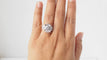 Bague 51 Bague vintage en or blanc et diamants 58 Facettes 32087