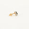 Boucles d'oreilles Boucles d'oreilles saphirs diamants forme marguerite 58 Facettes