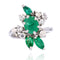 Bague 50 Bague vintage émeraudes et diamants 58 Facettes 16-052-50-1