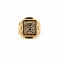 Bague 61 Chevalière Dollars en or jaune 18 carats 58 Facettes