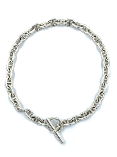 Collier HERMÈS. Collier chaîne d’ancre argent moyen modele 58 Facettes