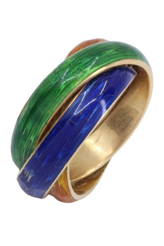 Bague 50 BAGUE VAN CLEEF & ARPELS ÉMAILLÉE 58 Facettes 068651