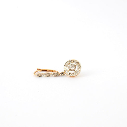 Boucles d'oreilles Paire de dormeuses diamants 58 Facettes