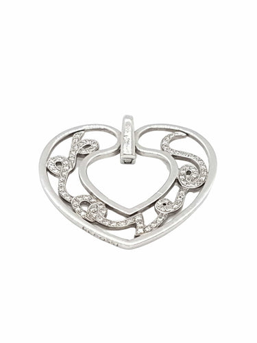 Pendentif Repossi Pendentif Love Or blanc Diamant 58 Facettes 00041GD