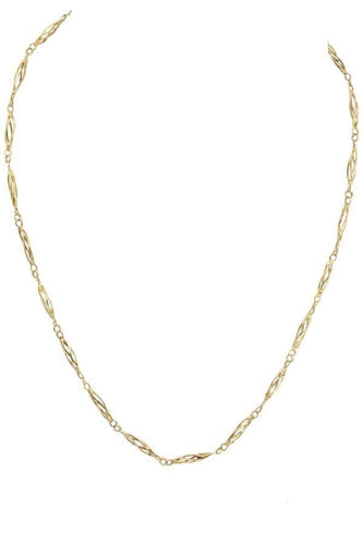 Collier CHAINE ANCIENNE MAILLE FANTAISIE 58 Facettes 050441