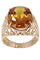 Bague BAGUE ORNEMENTALE SAPHIR ORANGE 58 Facettes 064681