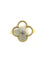 Bague 50 VAN CLEEF & ARPELS. Bague Alhambra vintage or, nacre et diamant 58 Facettes