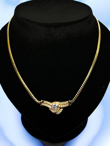 Collier Collier motif central diamants 58 Facettes AB233