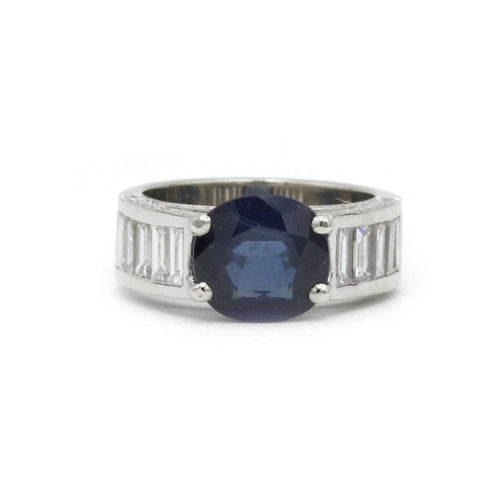 Bague 50 Bague - Platine, Saphir & Diamants 58 Facettes 230060SP-230062S