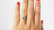 Bague 56 Bague marguerite or jaune émeraude et diamants 58 Facettes 31974
