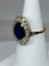 Bague 54 Bague en Or jaune, saphir Verneuil & diamants 58 Facettes
